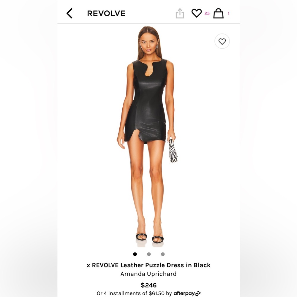 × REVOLVE Leather Puzzle Dress in Black
Amanda Uprichard